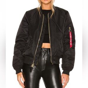 Alpha Industries Black Bomber Jacket
